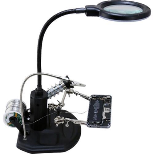 Magnifier Magnifying Glasses With Auxiliary Clip Suitable For Variety Of Mobile Phone Repair Carved Identification IC Welding