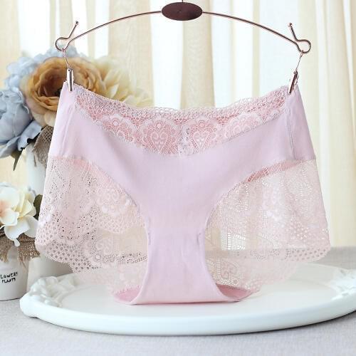 RUIN M-3L 4pcs/lot womens cotton panties womens lace panties seamless briefs crotch of cotton briefs ladies underwear
