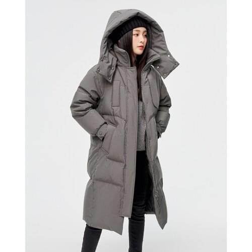 Winter Fashion Womens Thicker Warm Hooded Warm Duck Down Coat Female Winter Bread Style Down Parkas Outerwear Coats wy235