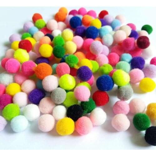 10/15/20/25mm Fur Plush Ball for Craft DIY Soft Wedding Home Decoration Garment Sewing on Cloth Accessories