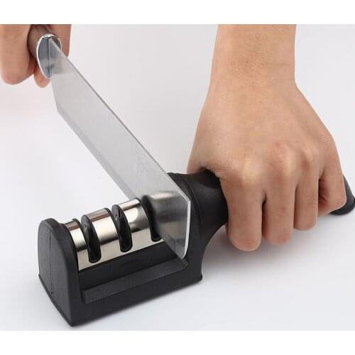Knife Sharpener 3 Stages Professional Kitchen Sharpening Stone Grinder knives Whetstone Tungsten Diamond Ceramic Sharpener Tool