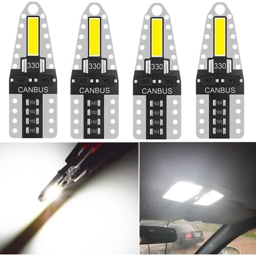 4pcs t10 led w5w For Mitsubishi Outlander 1 Xl 2 3 Vehicle LED interior Map Dome Trunk Light Kit (2001-2020) Car Lighting