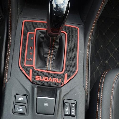 Car Gear Shift Panel Cover Sticker Trim for Subaru Xv 2018 2019 2020 2021 Shift Anti-skid Pad Interior Accessories