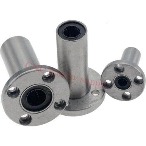 Free Shipping 10pcs/lot LMF8UU LMF6UU LMF16UU 8mm flange linear ball bearing for 8mm linear shaft CNC for 3D printer parts Rods