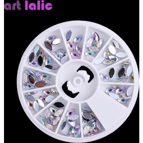 New 2 Sizes Colorful Nail Art Rhinestone Decoration/Beautiful Transparent Glitter Decoration for Nails