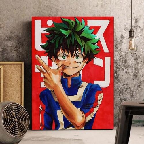 Home Decor My Hero Academia Canvas Paintings Modular Japan Anime Pictures Modern Wall Art Printed Roles Poster Bedroom No Frame