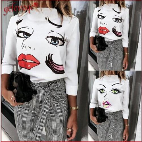 Gefevoqe Printed Blouses