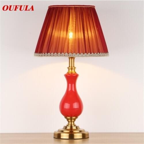 WPD Ceramic Table Lamps Desk Luxury Modern Contemporary Fabric for Foyer Living Room Office Creative Bed Room Hotel