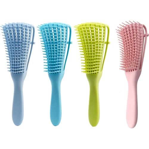 Massage Detangling Hair Brush Scalp Massage Shower Hair Comb for Curly Hair Brush Wet Curly Salon Styling Hairbrush Women