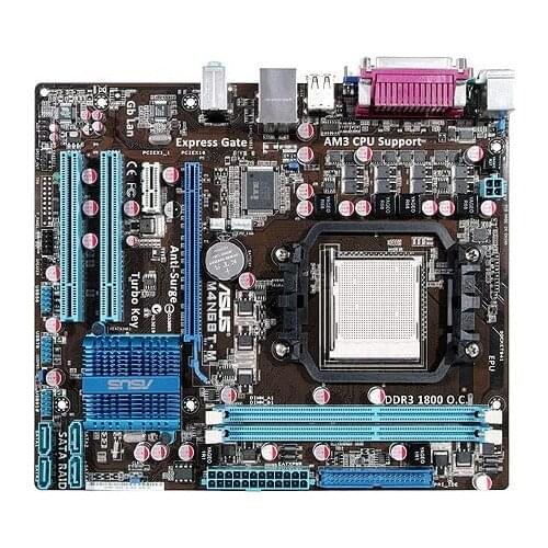 ASUS M4N68T-M Motherboard Socket AM3 Systemboard DDR3 8GB For NVIDIA GeForce 7025/nForce 630a Used Desktop Mainboard