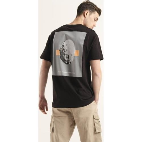 Lui Male Front and Back Printed Cotton Comfort T-shirt