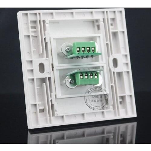 Wall Face Plate 2 Ports Double 2.0 USB Charging Jack Outlet Faceplate Wall Socket