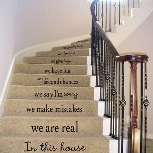 DIY Wall Stickers Stairs Decal Home Decor Decoracao Para Casa Wallpaper Wall Art 57X86cm CP0404