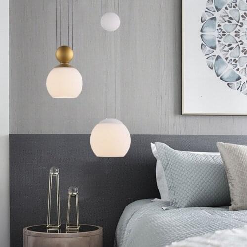 Post Simple Bedside Lamps And Lanterns Northern Europe Designer Restaurant A Living Room Hotel Lift Glass Sphere A Chandelier