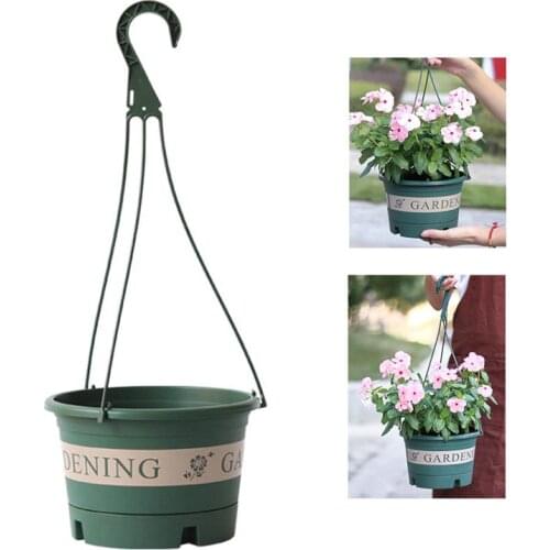 Resin Hanging Plant Pots Basket Plant Hang Plant Flower Pot Hanger Outdoor Hanging Pot Holder Basket For Wall Decoration Garden