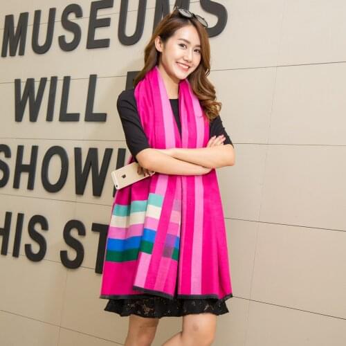 2020 Luxury Brand Scarf Hijab Women Winter Cashmere Thick Shawl Warm Bandana Scarves Female Pashmina Blanket