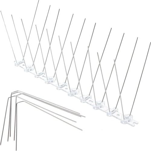 Stainless Steel Bird Repellent Spikes Eco-friendly Anti Pigeon Nail Bird Deterrent Tool For Pigeons Owl Small Birds Fence