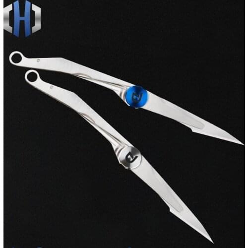 Titanium Alloy Folding Utility Knife Surgical Blade EDC Portable Outdoor Rescue Single Hand Opening And Closing Short Mini Knife