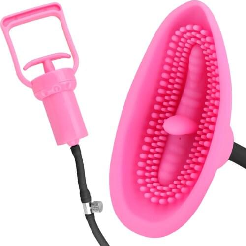 Nipple Vibrator Vacuum Pussy Pump Clitoris Stimulator 10 Speed Sex Toys For Woman Vagina Pump Tongue Licking Sucking