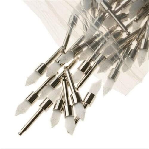 Dental Lab Materials Dentist Products Polishing Brush Polisher Prophy Rubber Cup Latch Nylon Pointed Tip Bristles About 100pcs
