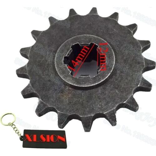 T8F 17 Tooth Clutch Gear Box Front Pinion Sprocket For 47cc 49cc 2 Stroke ATV Quad Dirt Pocket Mini Bike Motocross Motorcycle