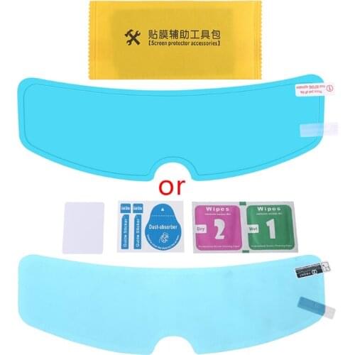 Universal Rainproof Motorcycle Helmet Lens Film Protective Clear Visor Shield Patch Sticker for K3 K4 AX8 LS2 HJC MT Helmets