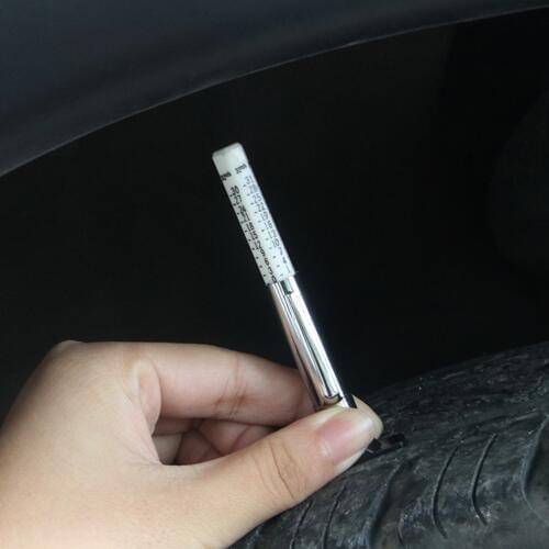 Universal Car Tire Depth Gauge Tester Color Tyre Tread Metric Gage 25mm Measures Tool