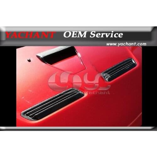 Car-Styling Carbon Fiber Hood Vents Fit For 2008-2012 Mitsubishi Lancer Evolution EVO 10 EVO X OEM Style Hood Vents