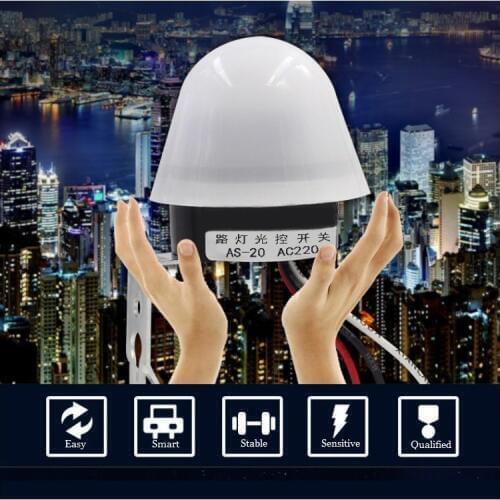 High Sensitivity Light Control Switch 180-240V Automatic Light Sensor Photo Control Switch For Outdoor Street Light Park Lamps