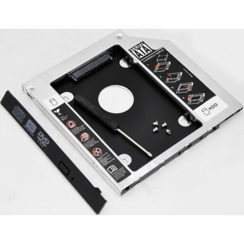 WZSM New 2nd HDD SSD Hard Drive Caddy Adapter frame for HP ProBook 4540s 4545s 4740S GT30L Faceplate