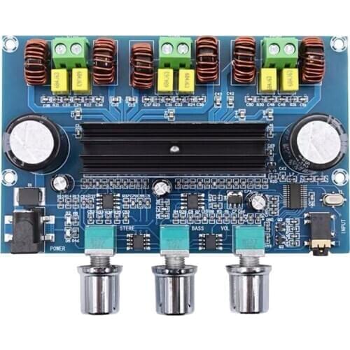 XH-A305 High-Power Digital Power Amplifier Board TPA3116D2 Bluetooth 5.0 Digital Power Amplifier 2.1 Channel with AUX