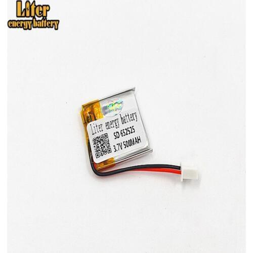 XHR-2P 2.54 500mAh 652525 3.7V lithium polymer battery MP3 point reading pen remote control