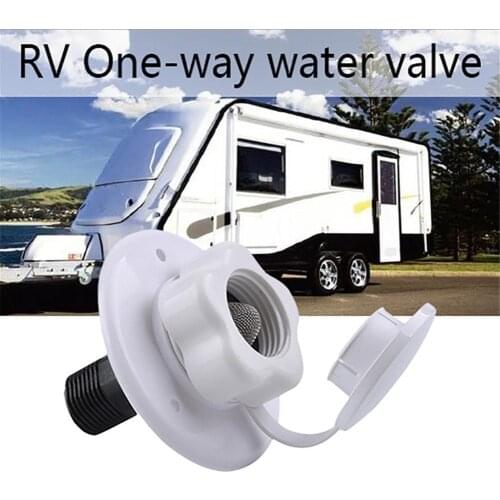 1 Set New Arrivals White Gravity Fresh Water Fill Hatch Inlet RV Traile Lockable For RV Boat Camper Trailer Caravan Accessories