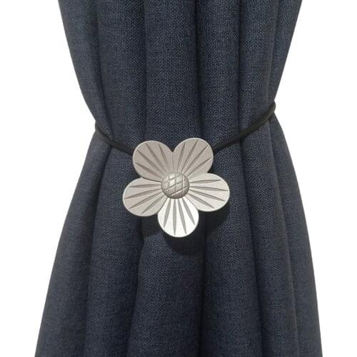 1pc Flower Curtain Buckle European Style Metal Magnet Curtain Strap Curtain Buckle Non Punching Foreign Trade Magnetic Buckle