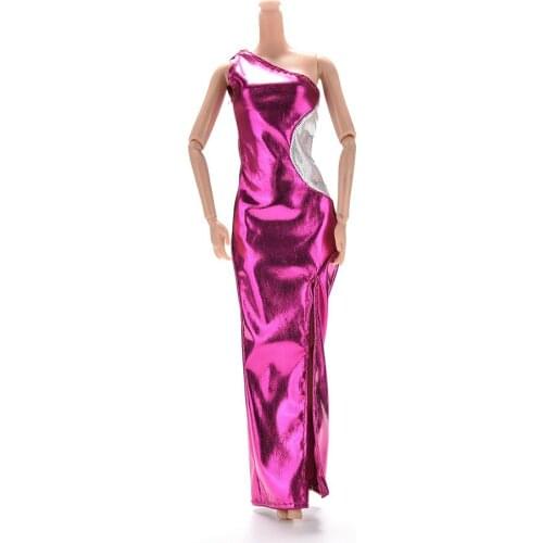 1 Pc New Purple Dresses Handmake Wedding Dress Fashion Clothing Gown For Dolls Accessories High Quality