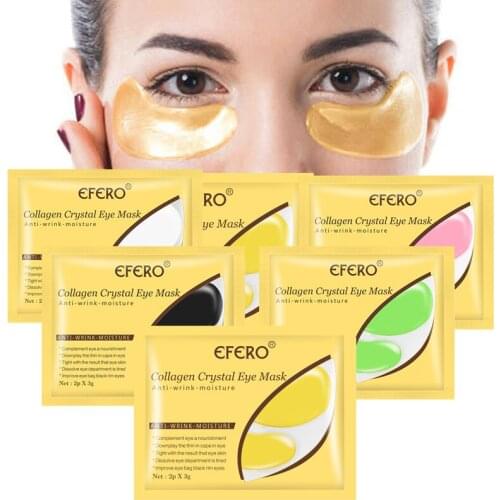 10 Pairs Gold Crystal Collagen Eye Mask Eye Patches For Eye Care Dark Circles Remove Anti-Aging Wrinkle Skin Care Tool