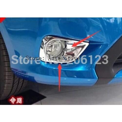 Front fog lamp cover trim For 2013 2014 2015 for Toyota Vios/Yaris Sedan free shipping 2 pcs
