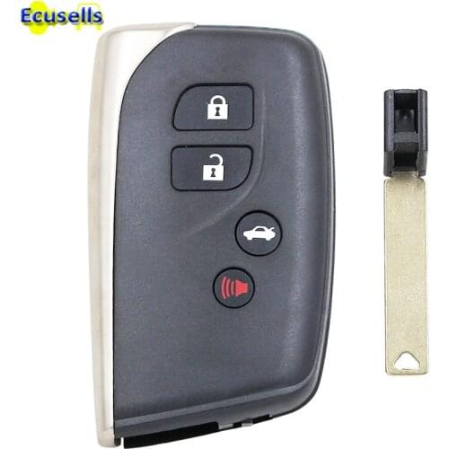 4 Buttons Remote Car Key Shell Case Housing fob for Lexus New Model 2016 2017 2018 2019 with insert key