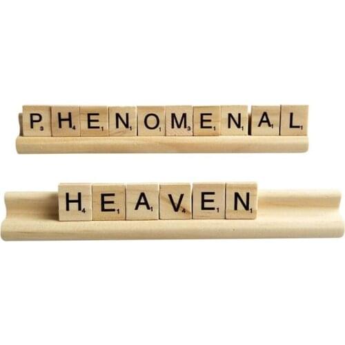 4 Pieces Wooden Domino Racks Domino Tiles Holder Organizer Tray Wooden Racks