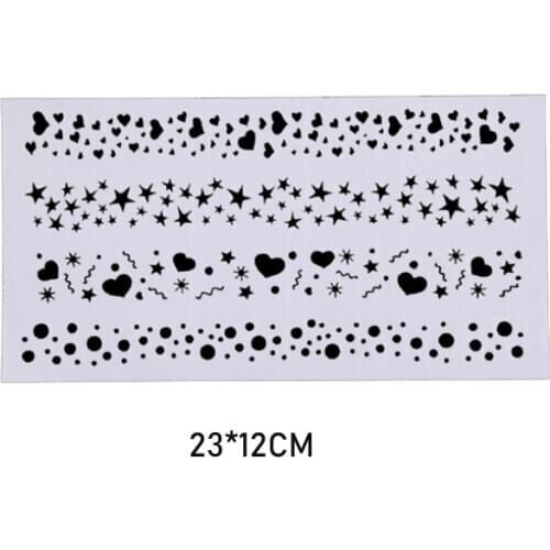 1pc Stencils Bullet Journal Spray Flower Mold Accessory Decoration Template DIY Scrapbook Diary Doodle Lace Painting Template