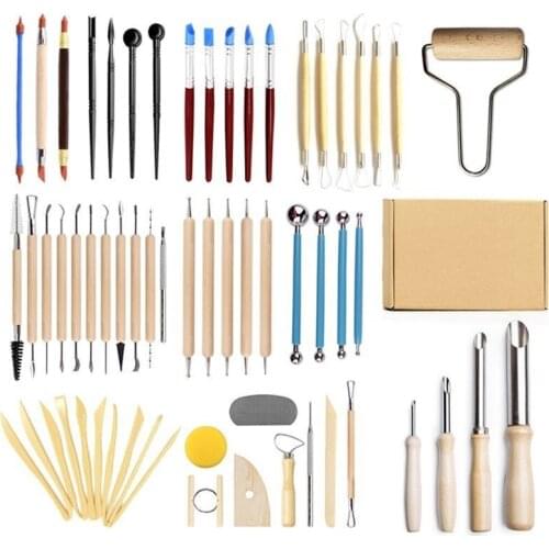 61pcs new clay tools carving clay tools drawing combination set