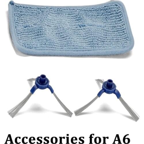 Accessories for A6 vacuum cleaner robot Dishcloth, side brush