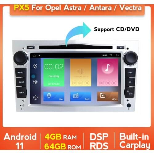 4+64G Android 11 2Din Car DVD Multimedia Radio For Opel Astra HJ 2004 Vectra Vauxhall Antara Zafira Corsa C/D Vivaro Meriva Veda