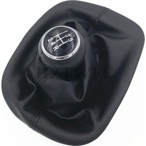 Free Shipping 5 Speed Gear Shift Knob Gaitor Cover Black For VW PASSAT B5