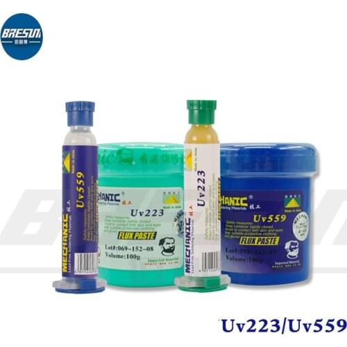 MECHANIC UV233 UV599 Lead-Free Environmentally Friendly Solder Paste 559BGA Flux Original Flux Solder Oil 223 Rosin Solder Flux