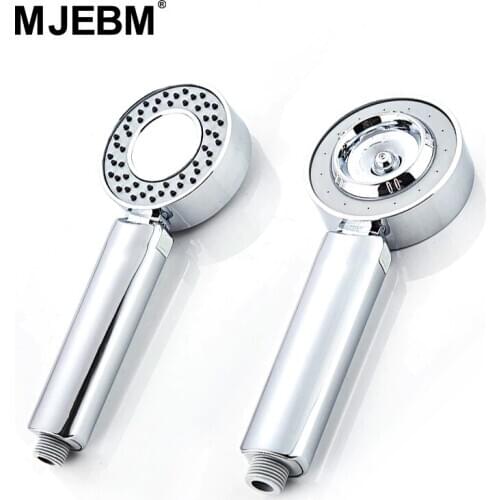 MJEBM double-sided dual-function water-saving shower ABS chrome-plated pressurized shower shower high-pressure hand shower
