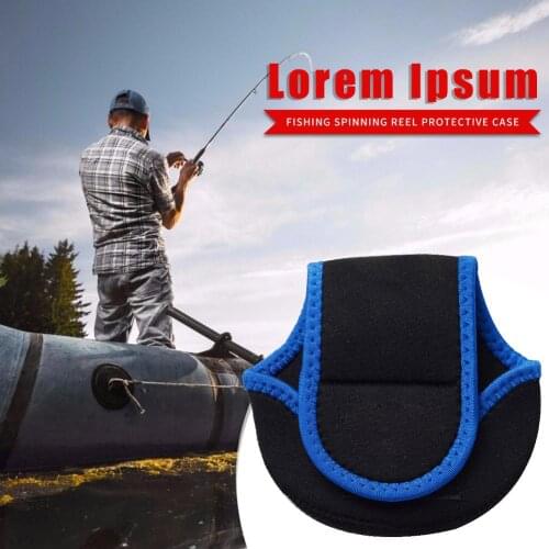 F41 110x110x10mm Fishing Baitcasting Reel Case Protective Bag Fishing Tackle Accessories