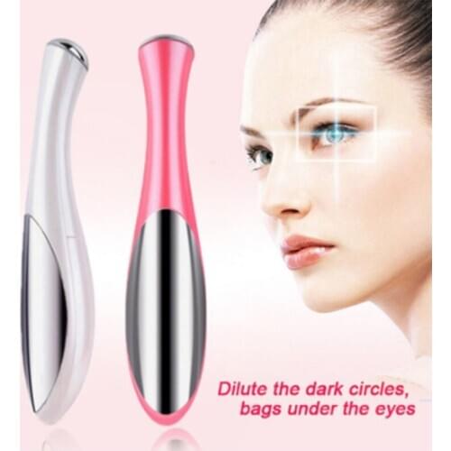 Beauty Tool Electric Hot Cold Eye Massager Pen Eye Lips Facial Skin Wrinkle Massager Eye And Lip Massage Pen