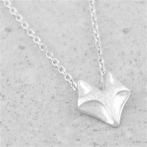 Hot Selling Simple Lovely Tiny Fox Head Necklace Jewelry.Cute Animal Fox Pendant Necklace Jewelry.Gift For Friends