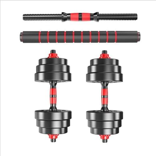 The New Upgraded Thickened Rubber-Covered Mute Safety And Environmental Protection Floor Variable Barbell 30KG/40KG Dumbbell